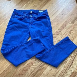 Rag and Bone blue skinny jeans 29